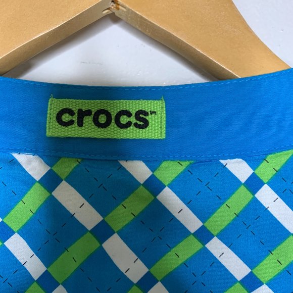Crocs Diamond Design Scrub Top New with Tag Size Small - Picture 4 of 13